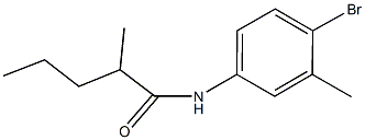 N-(4-bromo-3-methylphenyl)-2-methylpentanamide Struktur