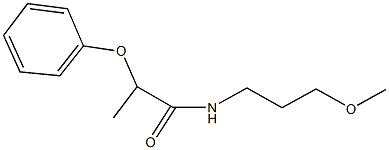 N-(3-methoxypropyl)-2-phenoxypropanamide Struktur