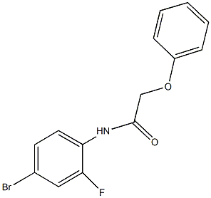 N-(4-bromo-2-fluorophenyl)-2-phenoxyacetamide Struktur