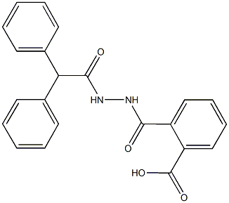 2-{[2-(diphenylacetyl)hydrazino]carbonyl}benzoic acid Struktur