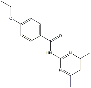 N-(4,6-dimethyl-2-pyrimidinyl)-4-ethoxybenzamide Struktur