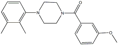 1-(2,3-dimethylphenyl)-4-(3-methoxybenzoyl)piperazine Struktur