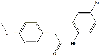 N-(4-bromophenyl)-2-(4-methoxyphenyl)acetamide Struktur