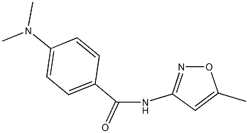 4-(dimethylamino)-N-(5-methyl-3-isoxazolyl)benzamide Struktur