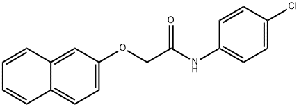 N-(4-chlorophenyl)-2-(2-naphthyloxy)acetamide Struktur