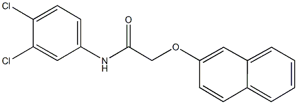 N-(3,4-dichlorophenyl)-2-(2-naphthyloxy)acetamide Struktur