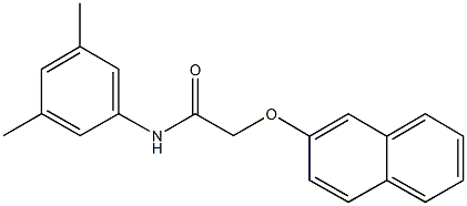 N-(3,5-dimethylphenyl)-2-(2-naphthyloxy)acetamide Struktur