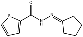 N'-cyclopentylidenethiophene-2-carbohydrazide Struktur