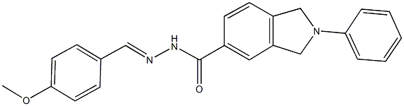 N'-(4-methoxybenzylidene)-2-phenyl-5-isoindolinecarbohydrazide Structure