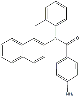 4-amino-N-(2-methylphenyl)-N-(2-naphthyl)benzamide Struktur