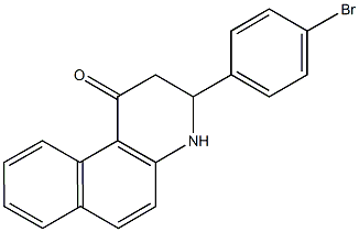 3-(4-bromophenyl)-3,4-dihydrobenzo[f]quinolin-1(2H)-one Struktur