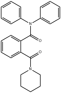 N,N-diphenyl-2-(1-piperidinylcarbonyl)benzamide Struktur