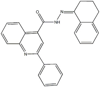 N'-(3,4-dihydro-1(2H)-naphthalenylidene)-2-phenyl-4-quinolinecarbohydrazide Struktur