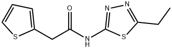 N-(5-ethyl-1,3,4-thiadiazol-2-yl)-2-(2-thienyl)acetamide Struktur