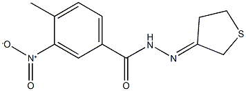 N'-dihydro-3(2H)-thienylidene-3-nitro-4-methylbenzohydrazide Struktur