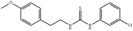 N-(3-chlorophenyl)-N'-[2-(4-methoxyphenyl)ethyl]thiourea Struktur