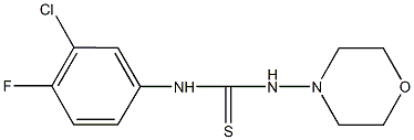 N-(3-chloro-4-fluorophenyl)-N'-(4-morpholinyl)thiourea Struktur