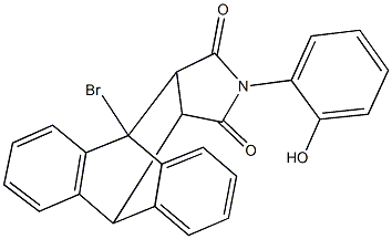 1-bromo-17-(2-hydroxyphenyl)-17-azapentacyclo[6.6.5.0~2,7~.0~9,14~.0~15,19~]nonadeca-2,4,6,9,11,13-hexaene-16,18-dione Struktur