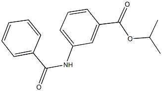 isopropyl 3-(benzoylamino)benzoate Struktur