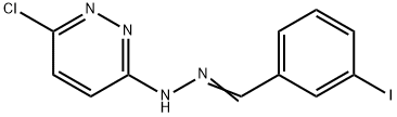 3-iodobenzaldehyde (6-chloro-3-pyridazinyl)hydrazone Struktur