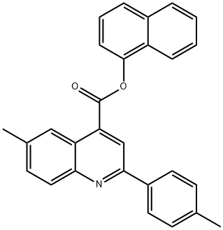 1-naphthyl 6-methyl-2-(4-methylphenyl)-4-quinolinecarboxylate Struktur