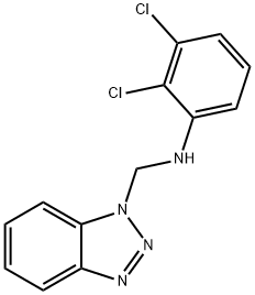 N-(1H-1,2,3-benzotriazol-1-ylmethyl)-2,3-dichloroaniline Struktur