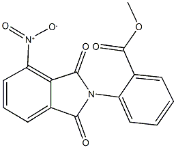 methyl 2-{4-nitro-1,3-dioxo-1,3-dihydro-2H-isoindol-2-yl}benzoate Struktur