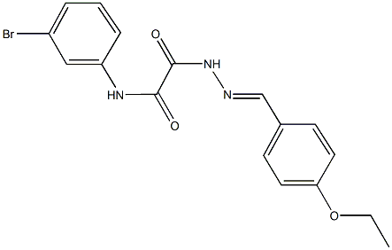 N-(3-bromophenyl)-2-[2-(4-ethoxybenzylidene)hydrazino]-2-oxoacetamide Struktur