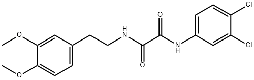 N~1~-(3,4-dichlorophenyl)-N~2~-[2-(3,4-dimethoxyphenyl)ethyl]ethanediamide Struktur