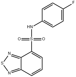 N-(4-fluorophenyl)-2,1,3-benzothiadiazole-4-sulfonamide Struktur