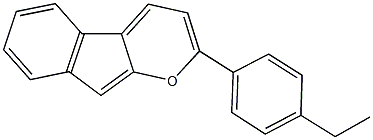 2-(4-ethylphenyl)indeno[2,1-b]pyran Struktur