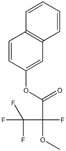 2-naphthyl 2,3,3,3-tetrafluoro-2-methoxypropanoate Struktur