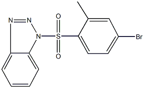 1-[(4-bromo-2-methylphenyl)sulfonyl]-1H-1,2,3-benzotriazole Struktur