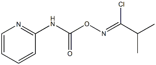 2-methyl-N-{[(2-pyridinylamino)carbonyl]oxy}propanimidoyl chloride Struktur