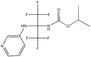 isopropyl 2,2,2-trifluoro-1-(3-pyridinylamino)-1-(trifluoromethyl)ethylcarbamate Struktur