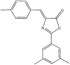 2-(3,5-dimethylphenyl)-4-(4-methylbenzylidene)-1,3-oxazol-5(4H)-one Struktur