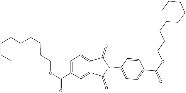 nonyl 2-{4-[(nonyloxy)carbonyl]phenyl}-1,3-dioxo-5-isoindolinecarboxylate Struktur