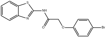 N-(1,3-benzothiazol-2-yl)-2-(4-bromophenoxy)acetamide Struktur