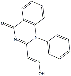 4-oxo-1-phenyl-1,4-dihydro-2-quinazolinecarbaldehyde oxime Struktur