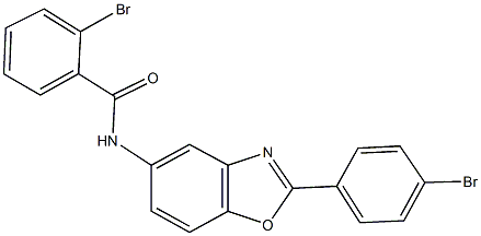 2-bromo-N-[2-(4-bromophenyl)-1,3-benzoxazol-5-yl]benzamide Struktur