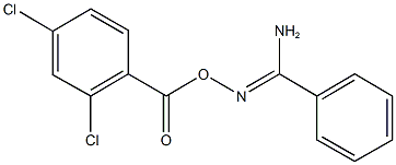 N'-[(2,4-dichlorobenzoyl)oxy]benzenecarboximidamide Struktur