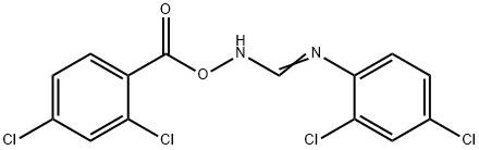 2,4-dichloro-N'-[(2,4-dichlorobenzoyl)oxy]benzenecarboximidamide Struktur