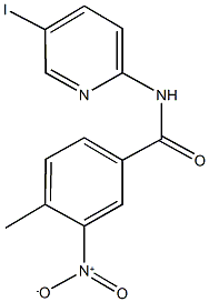 3-nitro-N-(5-iodo-2-pyridinyl)-4-methylbenzamide Struktur