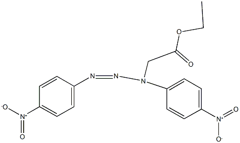 ethyl (1,3-bis{4-nitrophenyl}-2-triazenyl)acetate Struktur