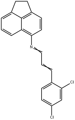 N-[3-(2,4-dichlorophenyl)-2-propenylidene]-N-(1,2-dihydro-5-acenaphthylenyl)amine Struktur