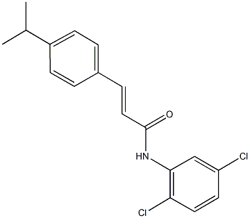 N-(2,5-dichlorophenyl)-3-(4-isopropylphenyl)acrylamide Struktur