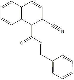 1-cinnamoyl-1,2-dihydro-2-naphthalenecarbonitrile Struktur