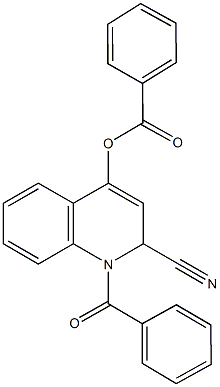 1-benzoyl-2-cyano-1,2-dihydro-4-quinolinyl benzoate Struktur