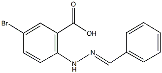 2-(2-benzylidenehydrazino)-5-bromobenzoic acid Struktur