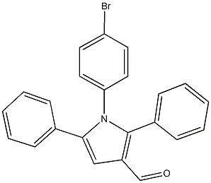 1-(4-bromophenyl)-2,5-diphenyl-1H-pyrrole-3-carbaldehyde Struktur